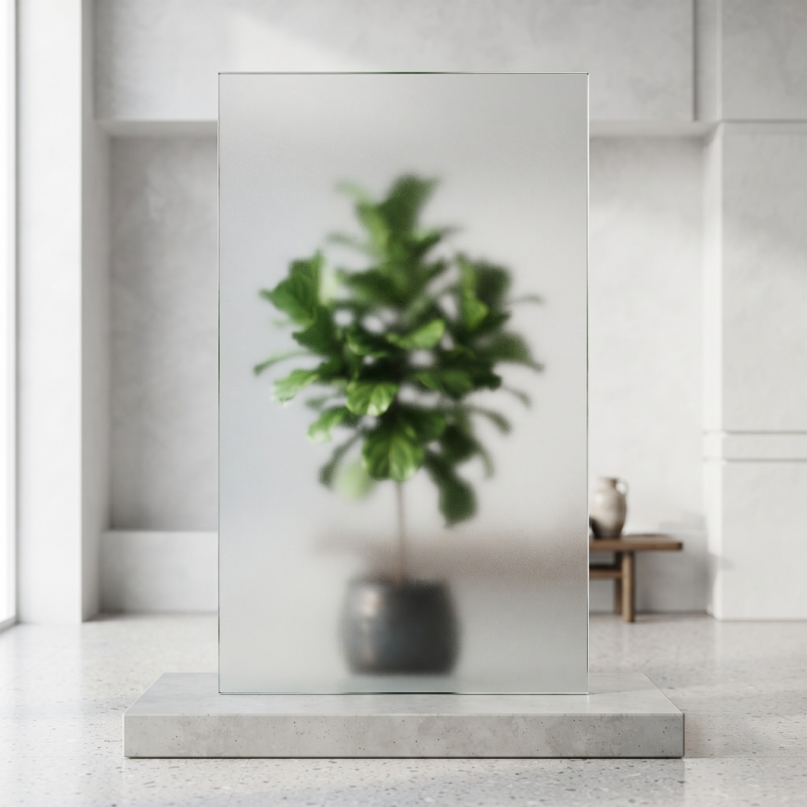 Acid Etched Glass