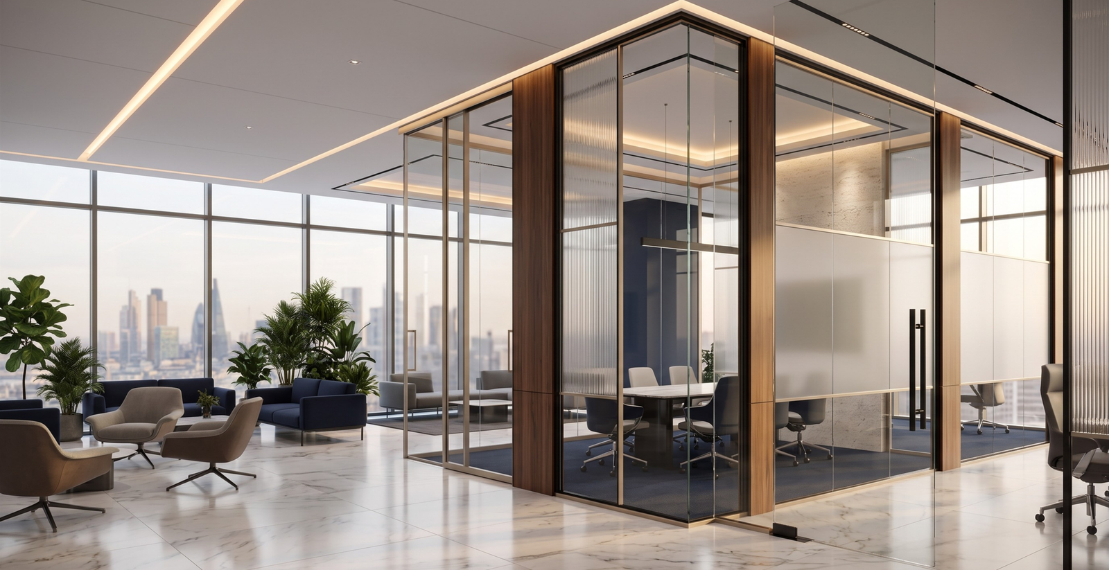 Glass Partitions & Room Dividers