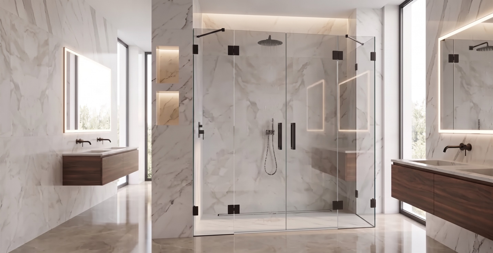 Hinged (Swing) Glass Shower Doors
